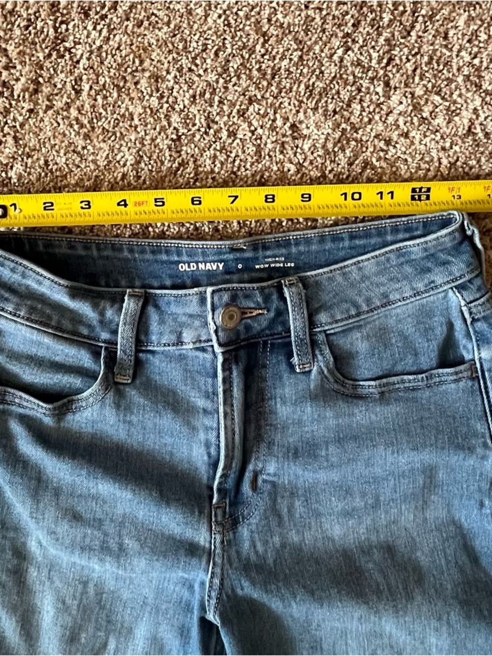Old Navy Women's High-Rise WOW Wide-Leg Jeans - Picture 5 of 8